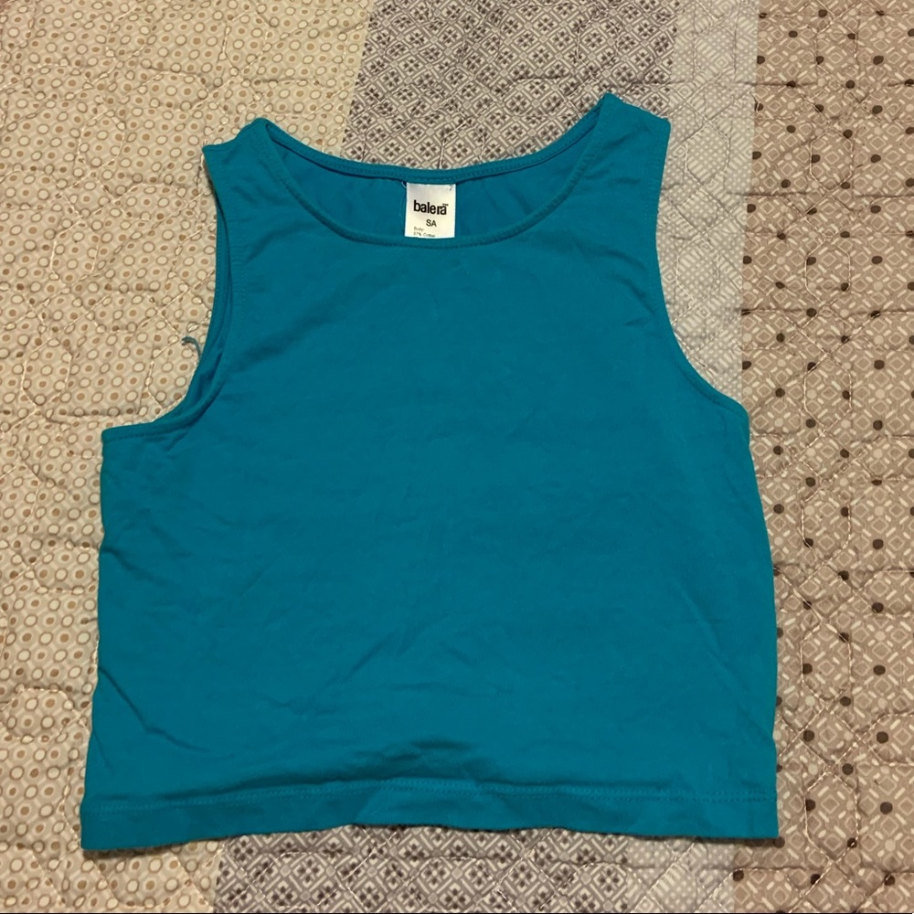 Basic Blue Crop Top